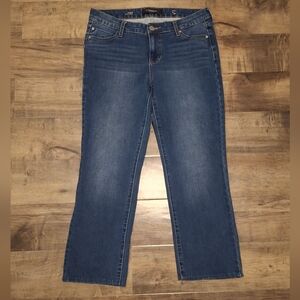 Liverpool Jeans Dark Blue Wash Mid Rise Straight Leg Jeans